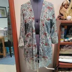 Mason & Belle Kimono with crochet trim